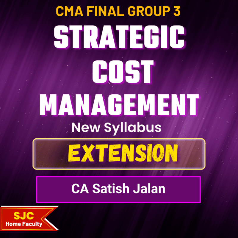 CMA Final Course Extension For - SCM (Group 3)