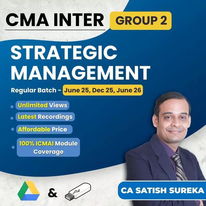 CMA Inter Strategic Management (Group 2) By CA Satish Sureka
