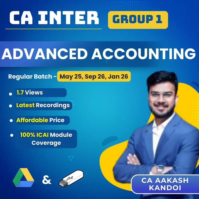 CA Inter Advanced Accounting (Group 1) By CA Aakash Kandoi