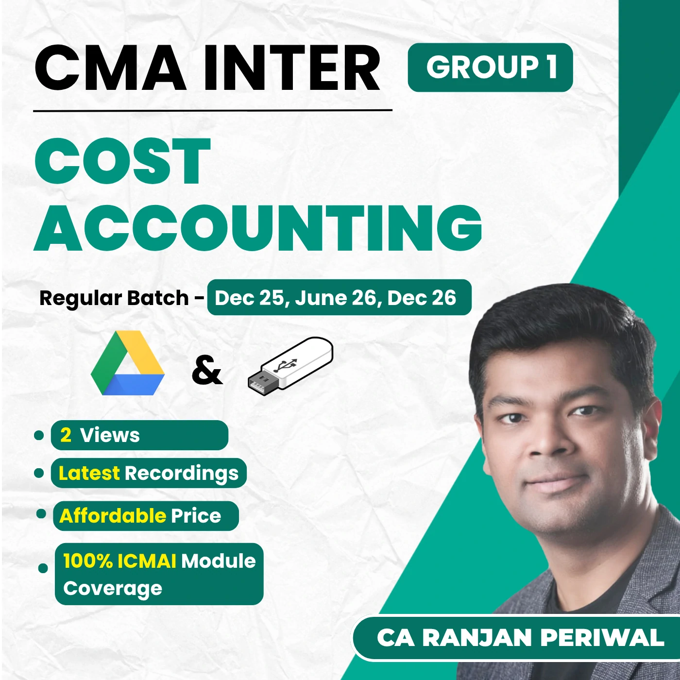 CMA Inter Cost and Management Accounting By CA Ranjan Periwal