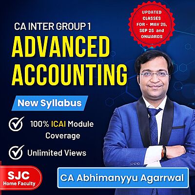 CA Inter Advanced Accounting (Group 1) By CA Abhimanyyu Agarrwal
