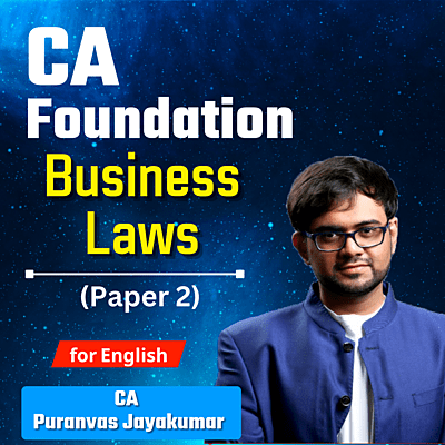 CA Foundation Business Laws (English) - Paper 2 - By CA Punarvas Jayakumar