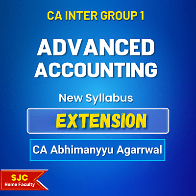 CA Inter Course Extension For - Advanced Accounting (Group 1) By CA Abhimanyyu Agarrwal