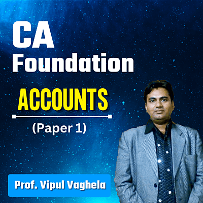 CA Foundation Accounting (Paper 1) By J.K Shah Classes - Prof Vipul Vaghela