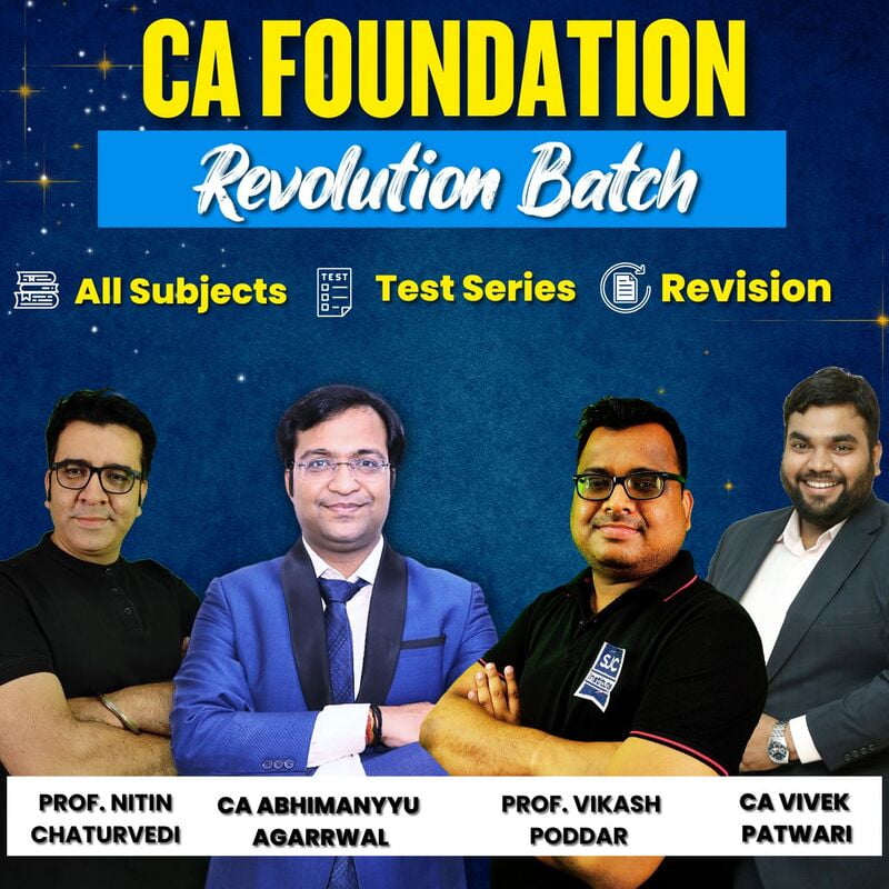 CA Foundation Revolution Batch 3.0 By SJC Institute - For Nov 24