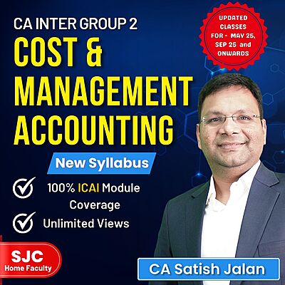 CA Inter Cost and Management Accounting (Group 2) By CA Satish Jalan
