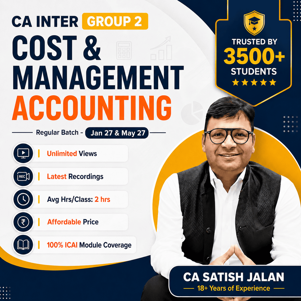 CA Inter Cost and Management Accounting by CA Satish Jalan