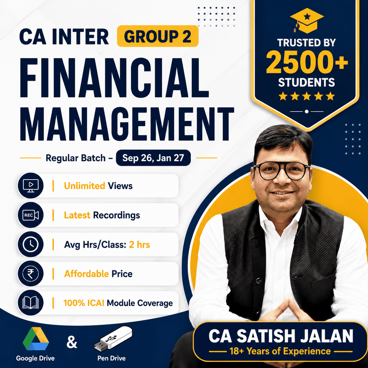 CA Inter Financial Management by CA Satish Jalan