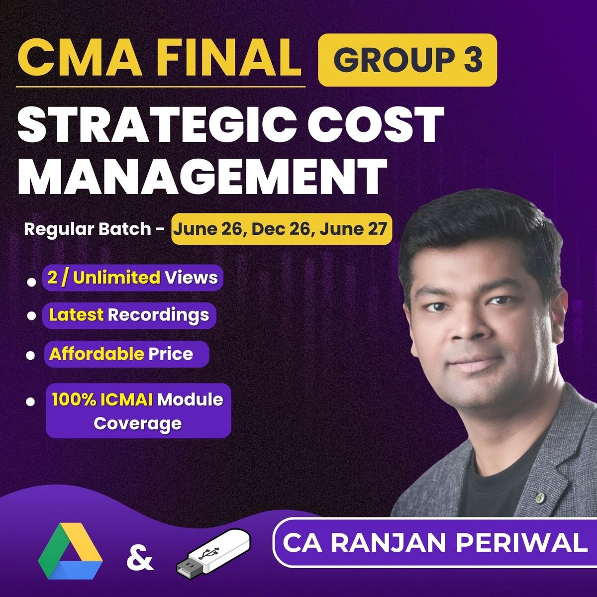 CMA Final Strategic Cost Management (Group 3) By CA Ranjan Periwal