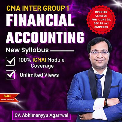 CMA Inter Financial Accounting(Group 1) By CA Abhimanyyu Agarrwal