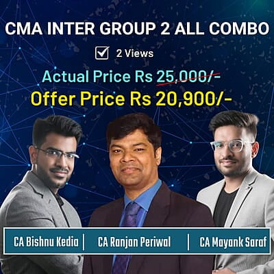 CMA Inter Group 2 All Combo (OMSM + Cor.A/c & Audit + FMDA + MA) By CA Ranjan Periwal, CA Bishnu Kedia, CA Mayank Saraf