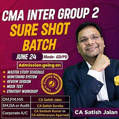 CMA Inter Group 2 Sure Shot Batch For June 24 - By SJC Institute