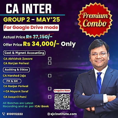 CA Inter Group 2 Combo May 25 - Student Jaise Chahey - Download Mode - Premium