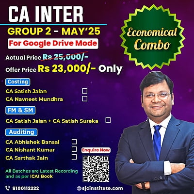 CA Inter Group 2 Combo May 25 - Student Jaise Chahey - Download Mode - Economical